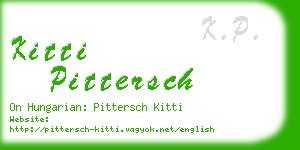 kitti pittersch business card